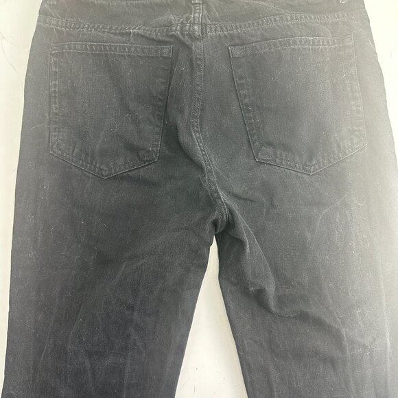 Denim x Alexander Wang 003 Boy Fit Jean Size 29 Black Fade Button Fly Distressed - Picture 5 of 7